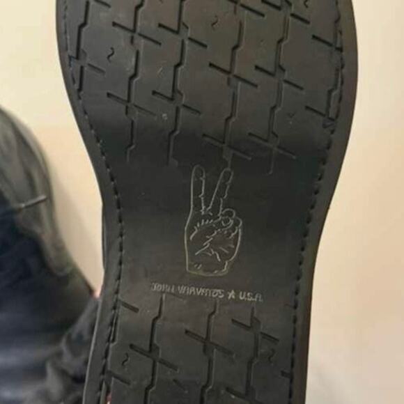 EUC John Varvatos Star USA Barrett black leather lace-up  display picture 3